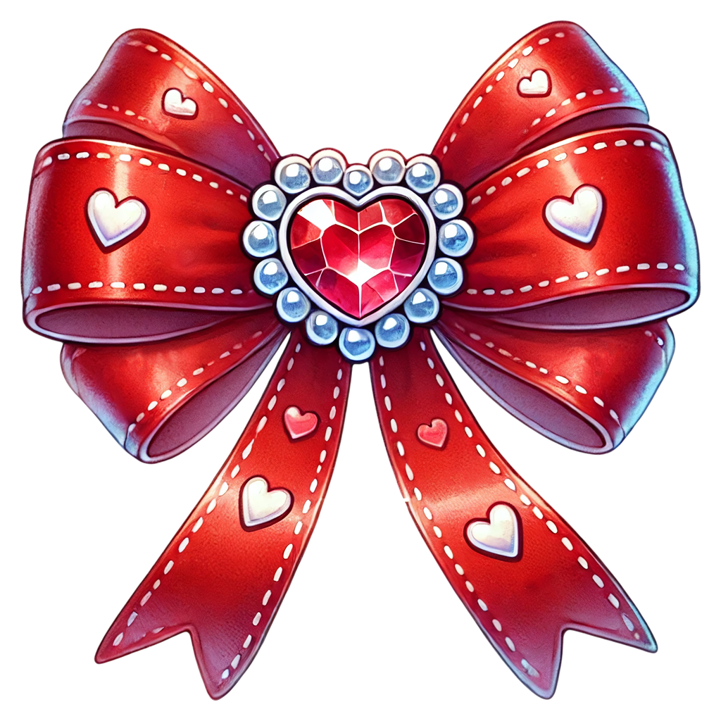 Different Styles Valentine's Day Bows DTF Prints