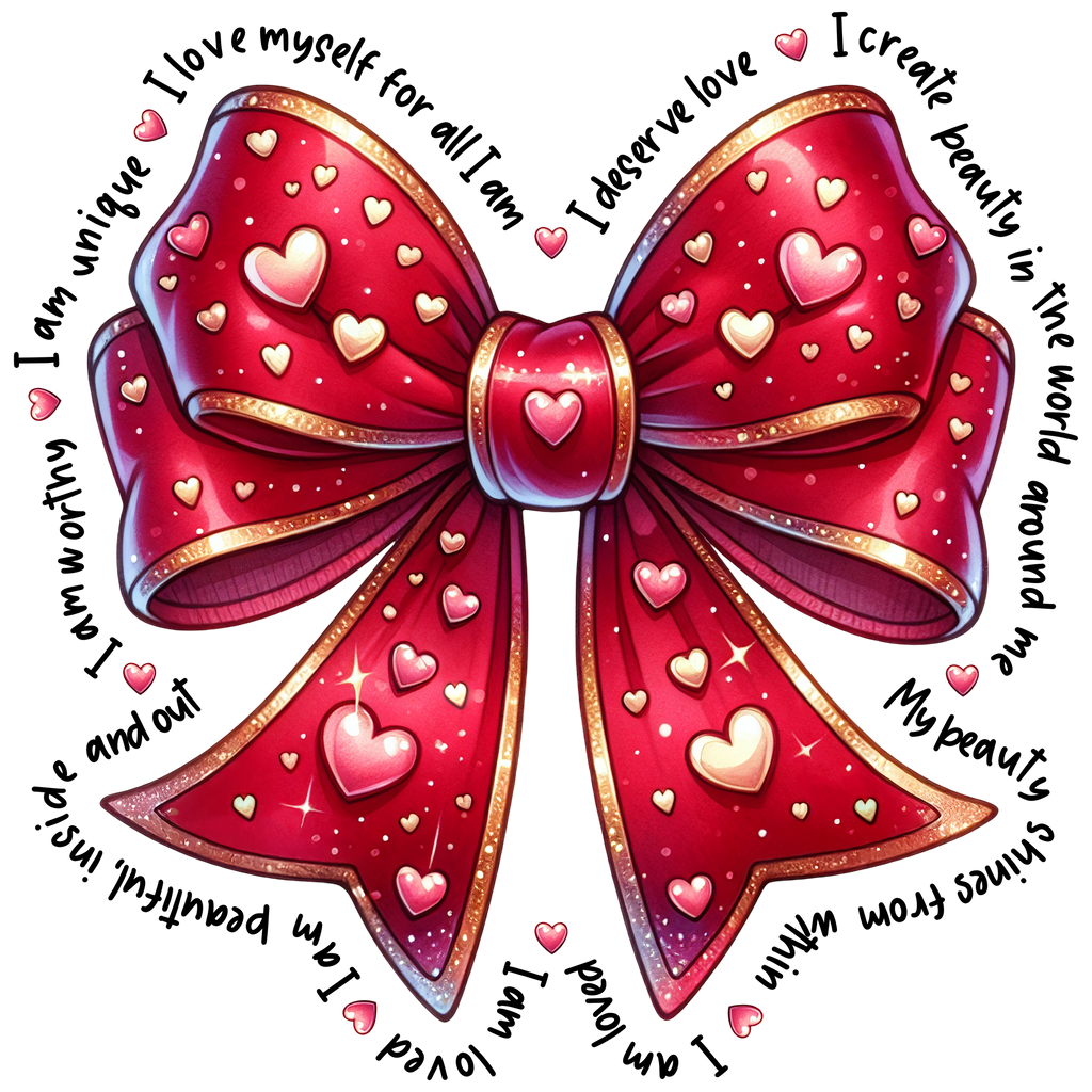 Different Styles Valentine's Day Bows DTF Prints