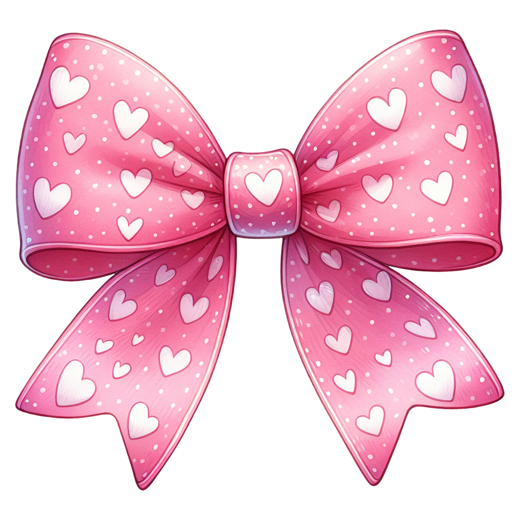 Different Styles Valentine's Day Bows DTF Prints