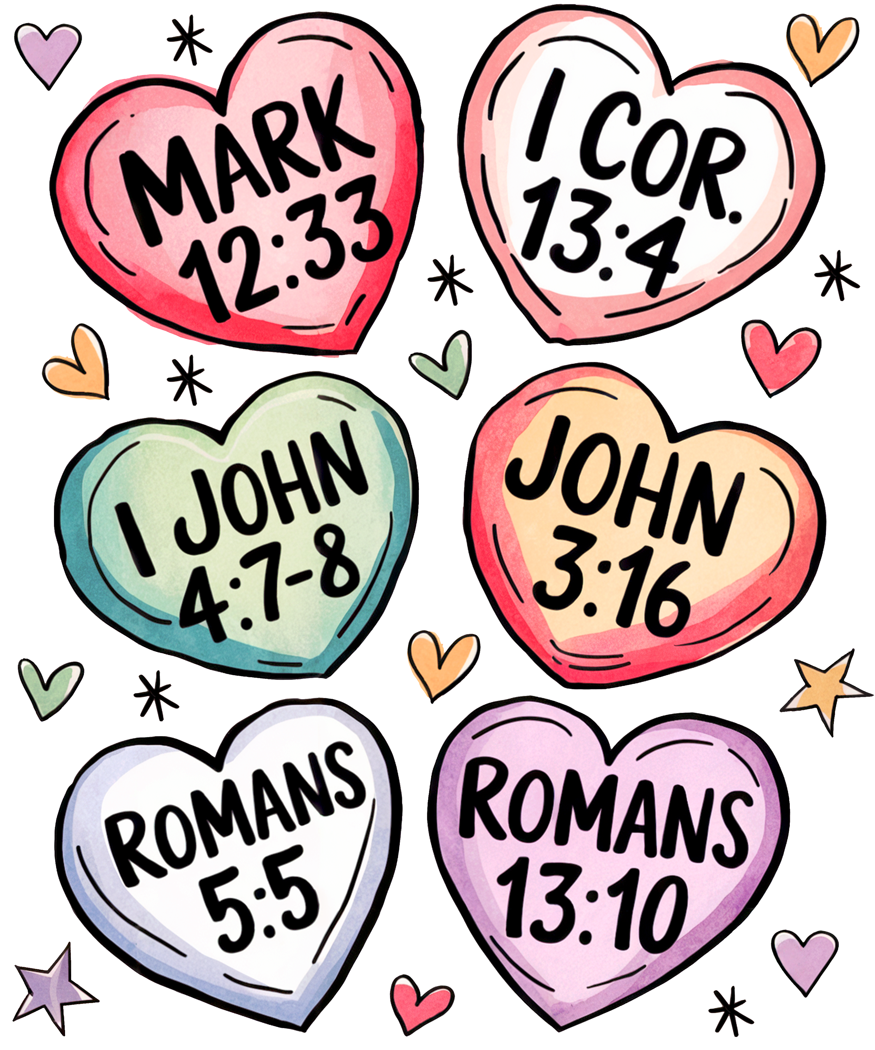 Love Scriptures DTF Print