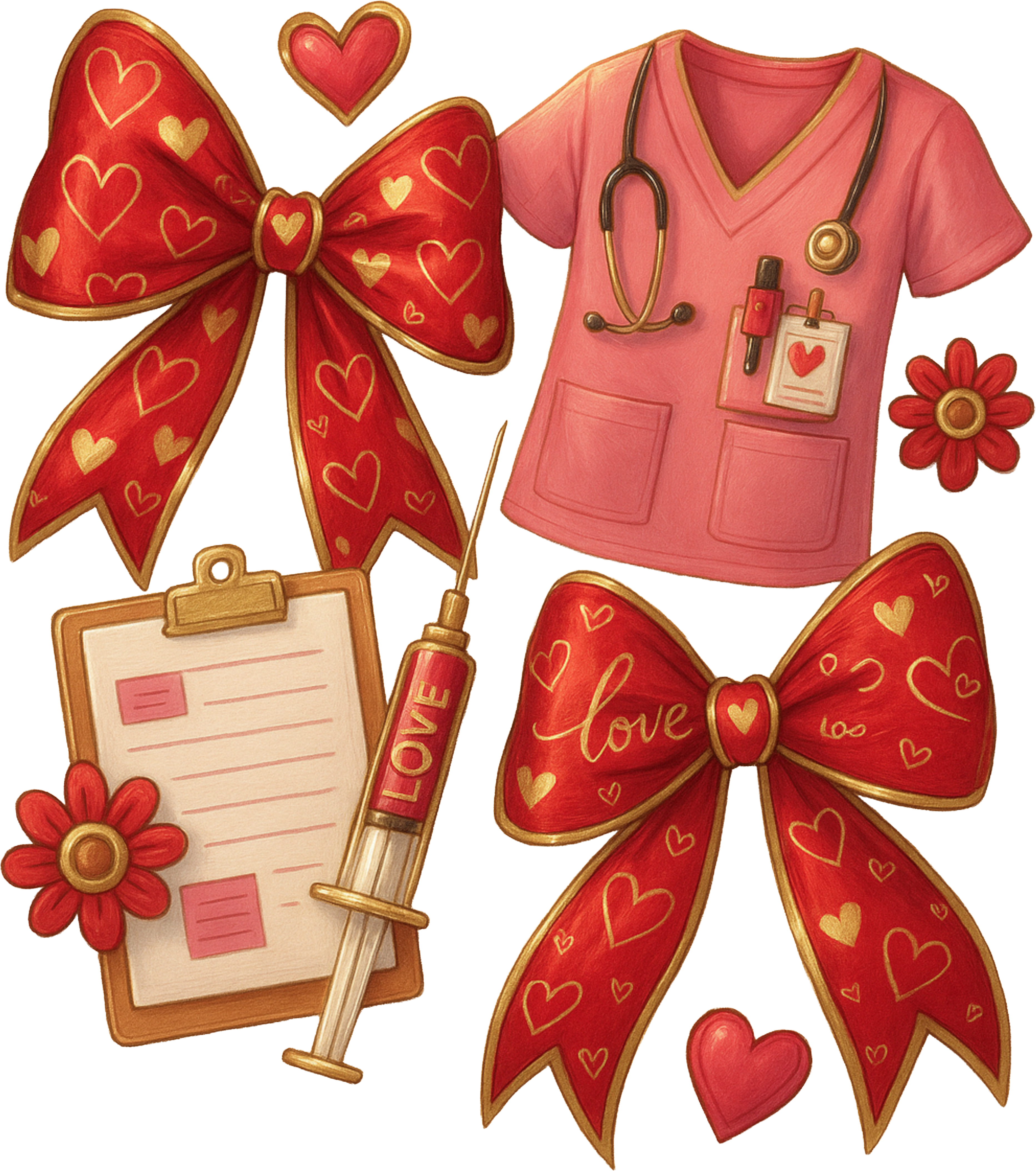 Nurses' Motif DTF Print