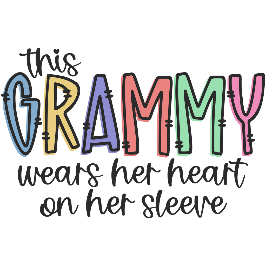 This Grammy wears her heart on her sleeve DTF Print