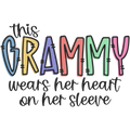 This Grammy wears her heart on her sleeve DTF Print