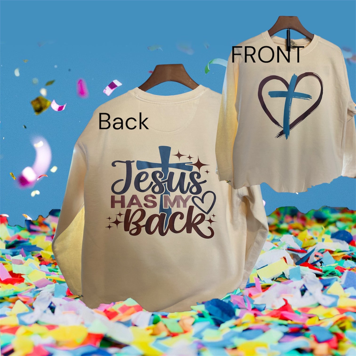 Jesus Has My Back DTF Print
