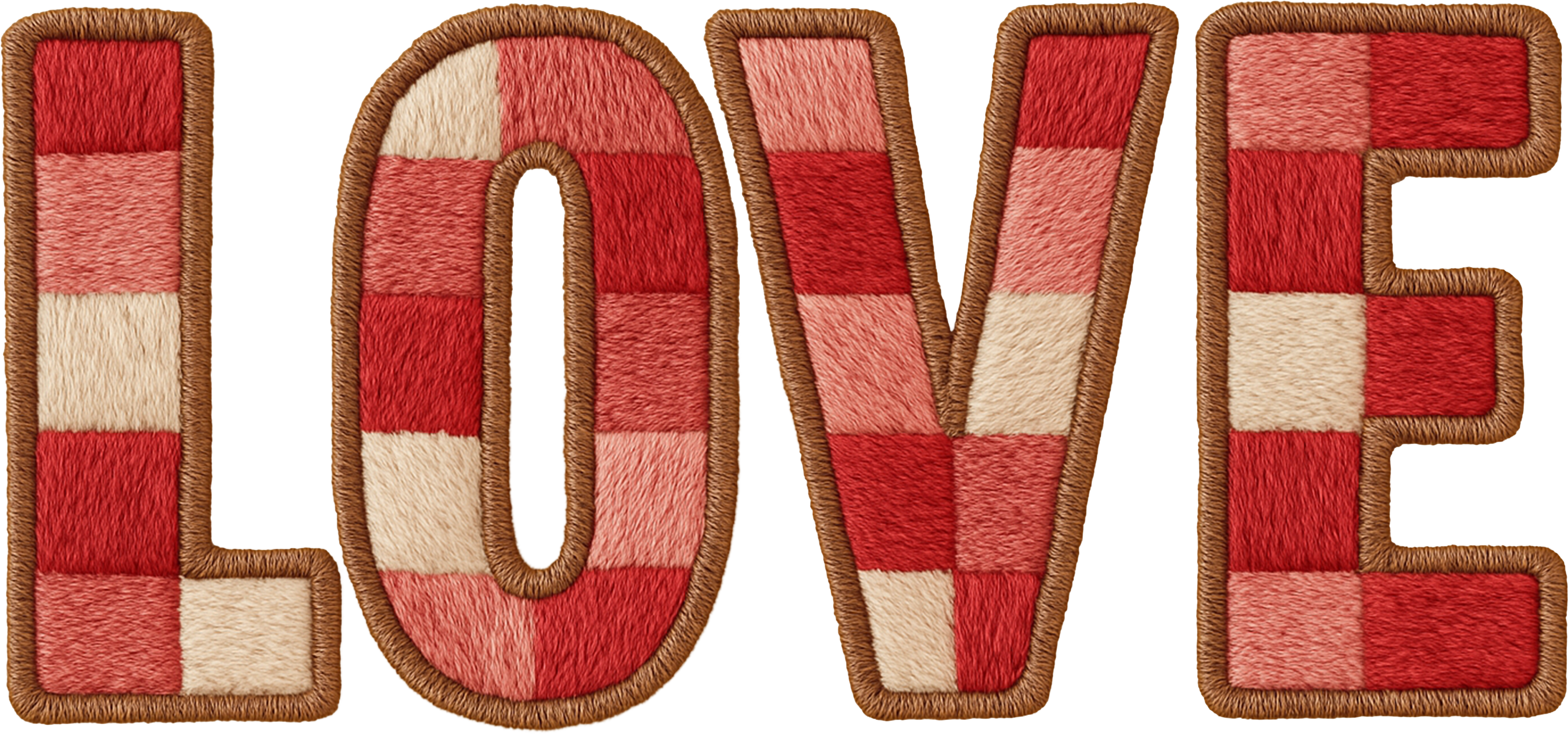 LOVE letters with bows DTF Prints