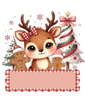 Personalized Baby Deer Christmas DTF Print