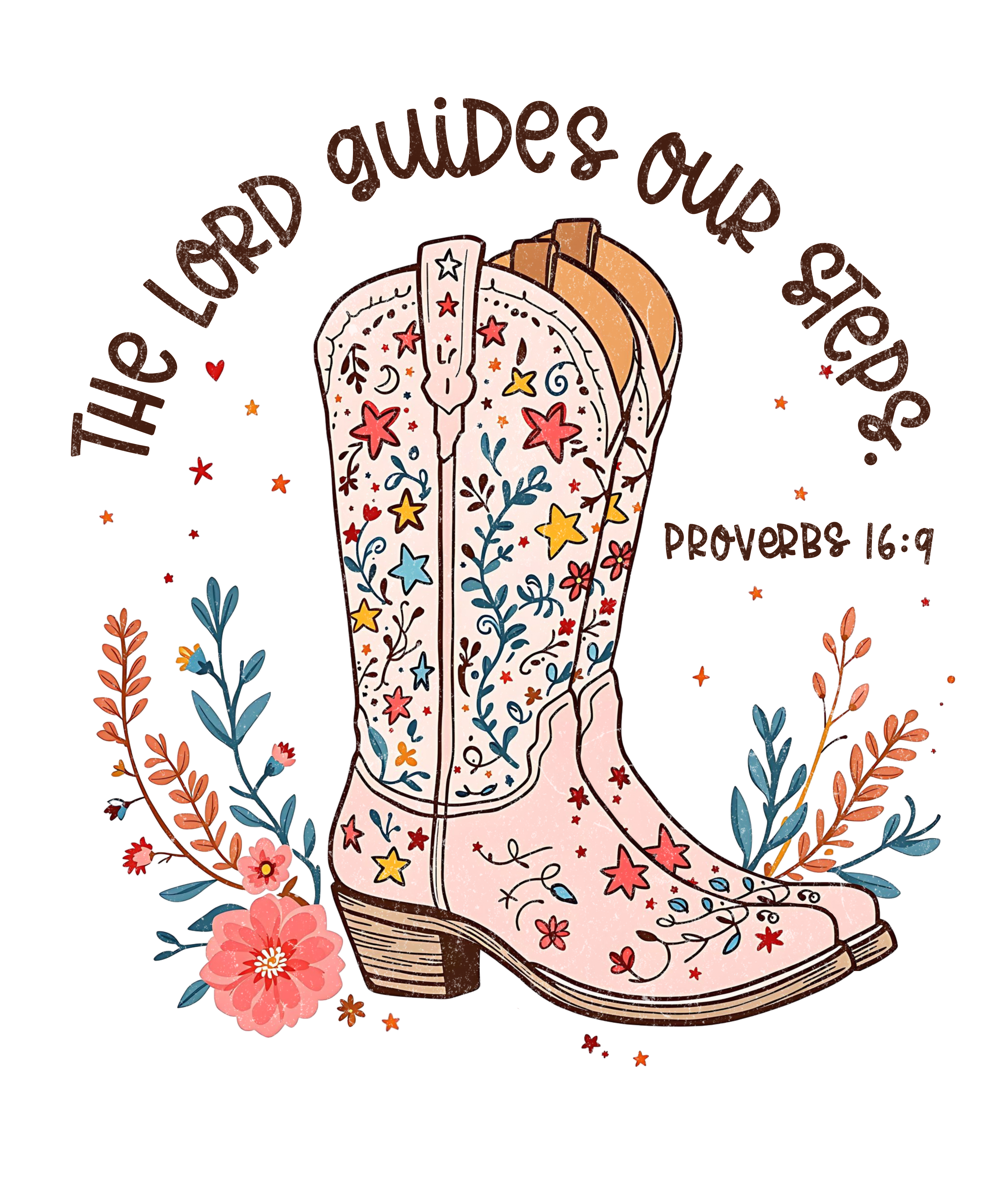 The Lord Guides Our Steps DTF Print