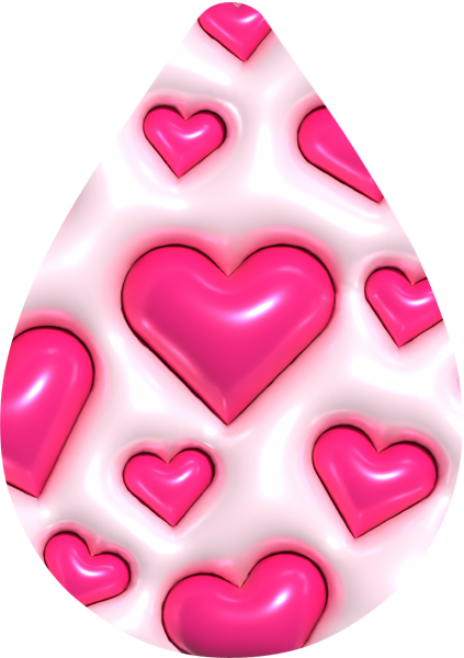 Tear Drop Valentine's Day earrings