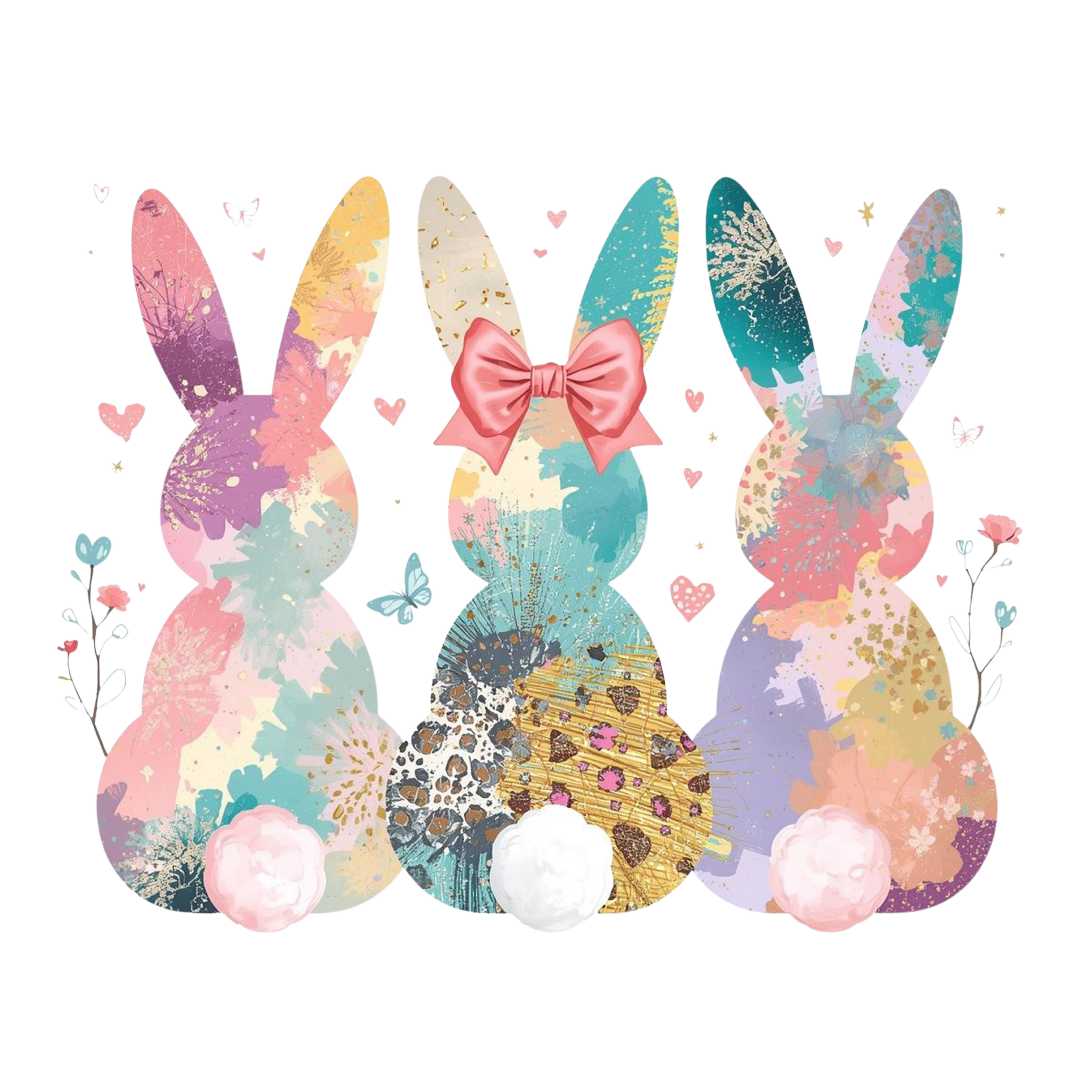 Bunny Tails DTF Print